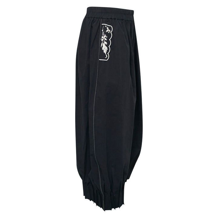 Cropped Barrel Trousers