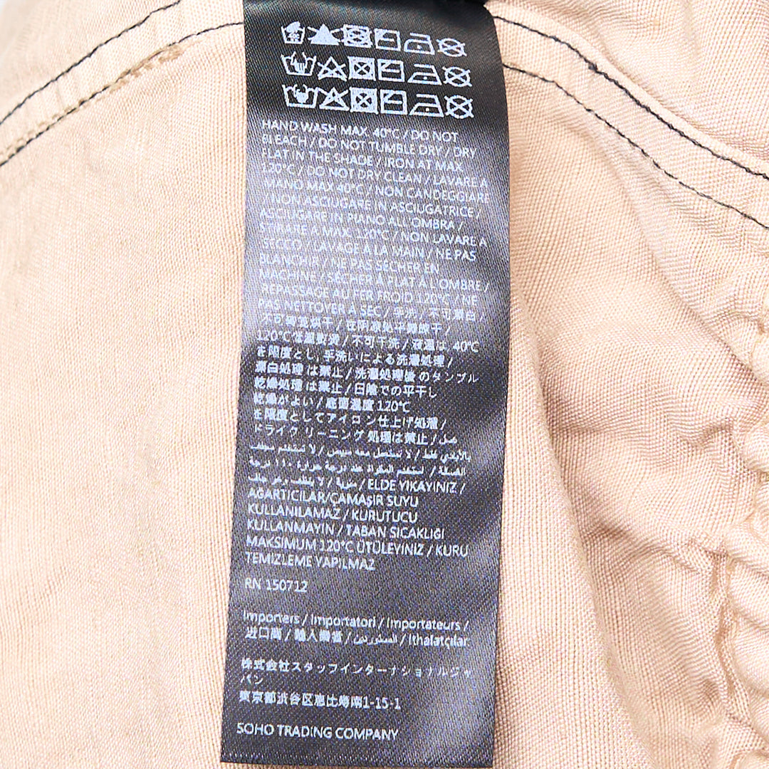 Script Linen Garment-Dyed Shorts