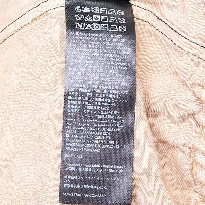 Script Linen Garment-Dyed Shorts