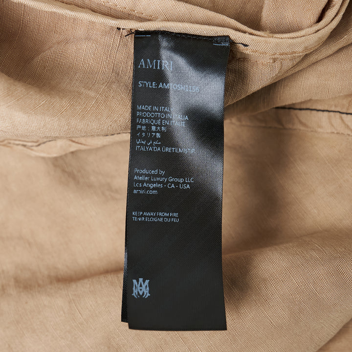 Script Linen Short Sleeve Shirt