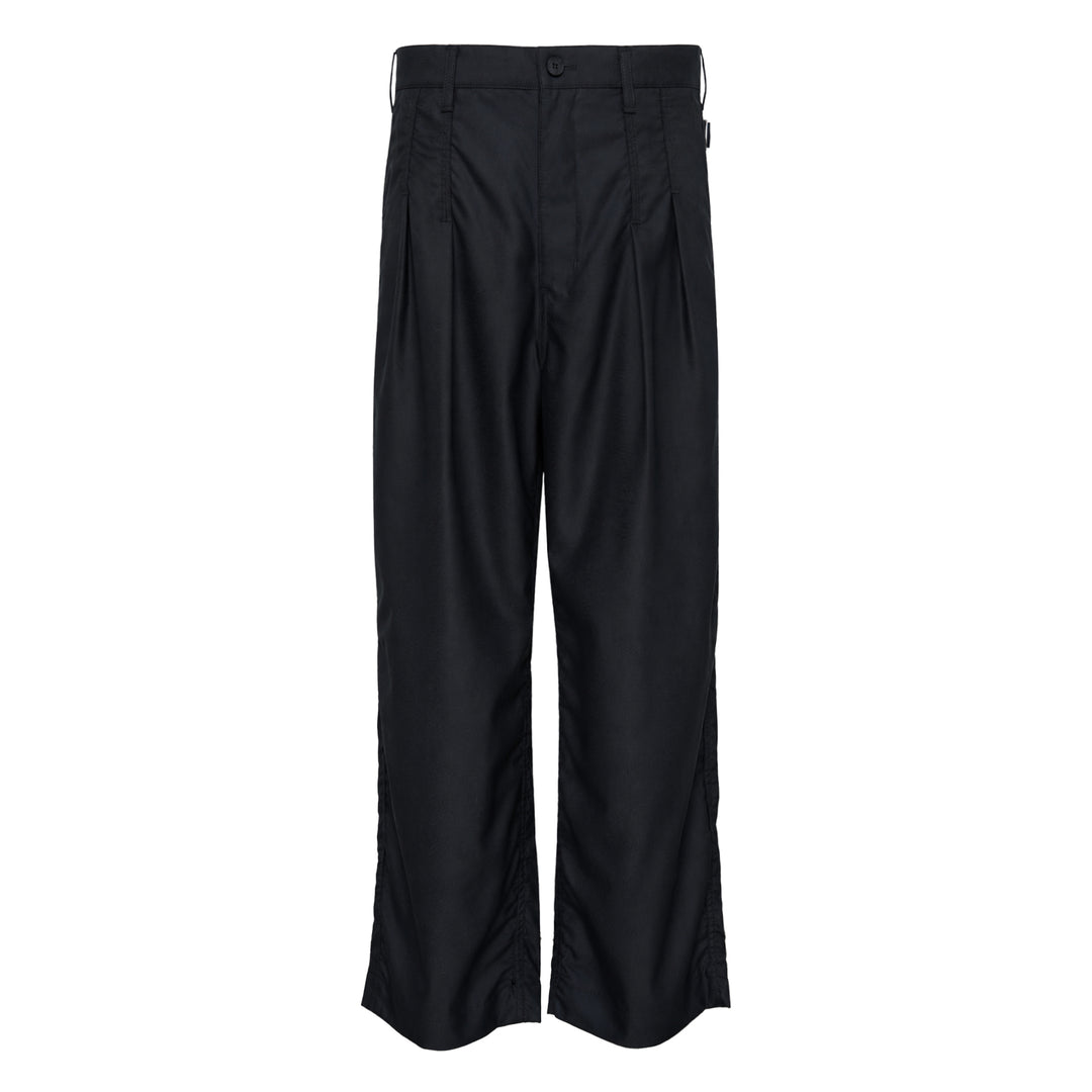 Wool Gabardine Wide Pants