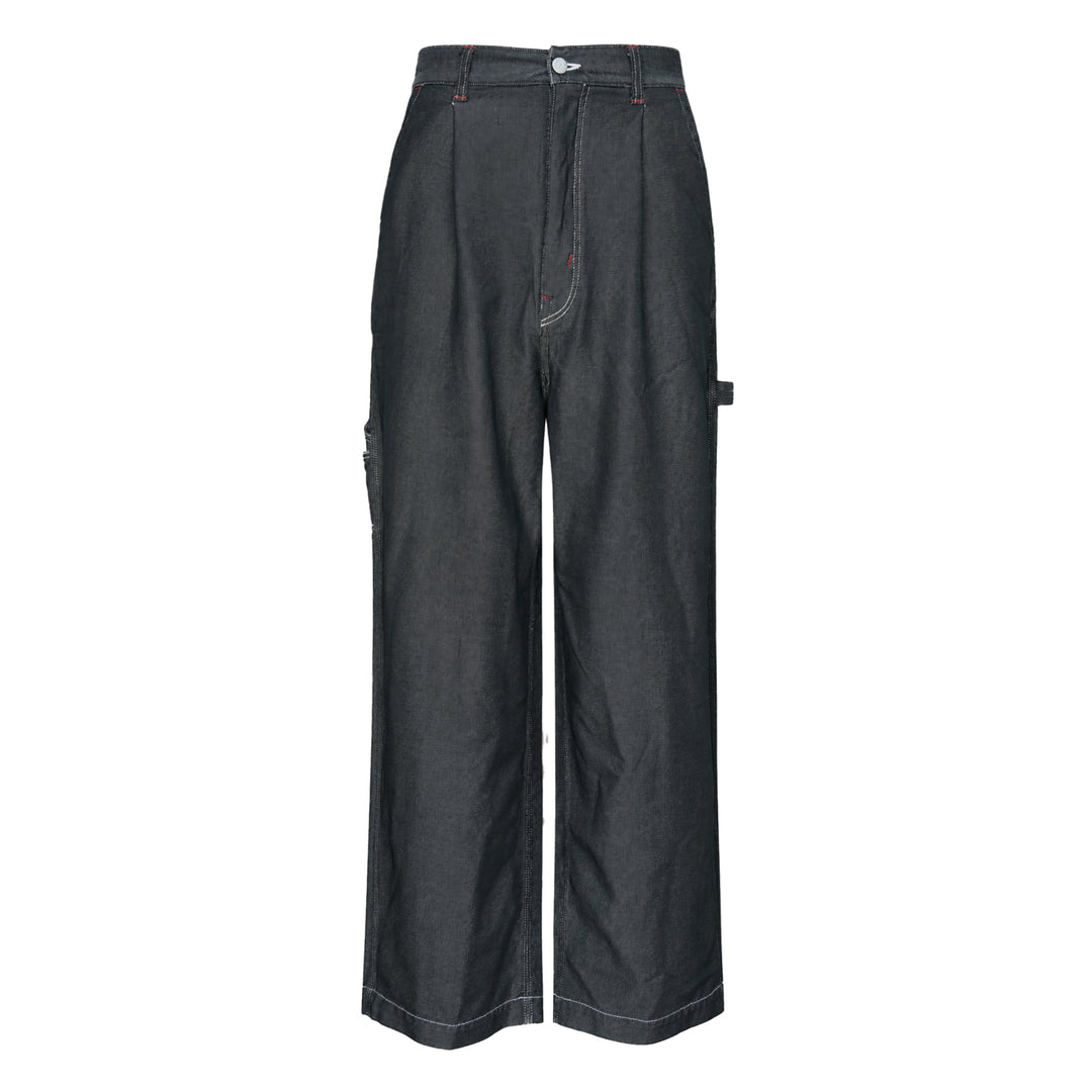 Garment Dyed Wide Leg Pants