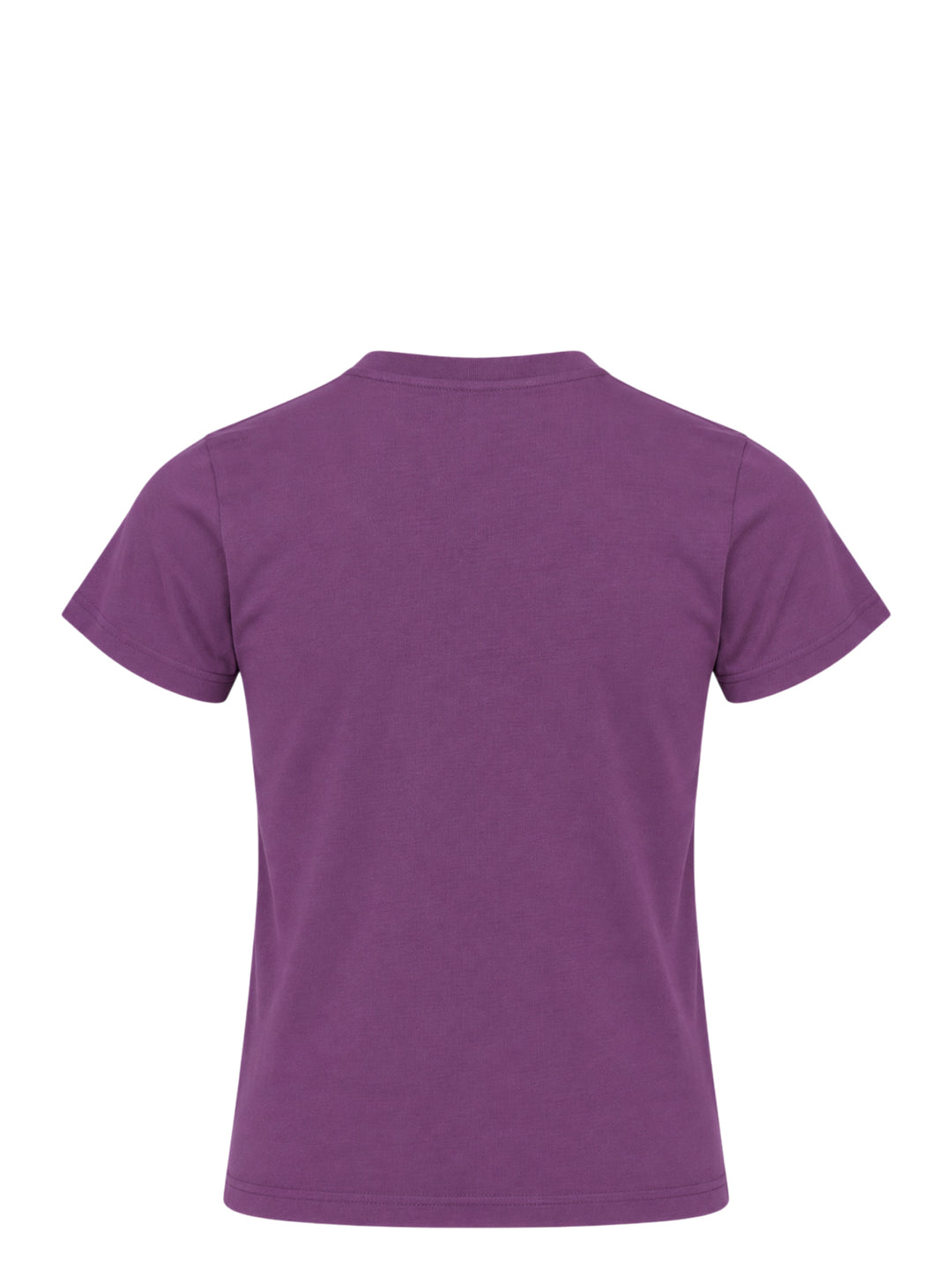 Martine Rose purple shrunken t-shirt with a Joker playing card graphic featuring a jester holding suit-symbol balloons - view 2