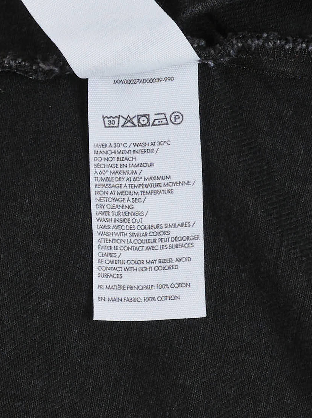 Jacquemus oversized black denim jacket with rounded sleeves, flap chest pockets and pearlised buttons, shown from the front - view 3