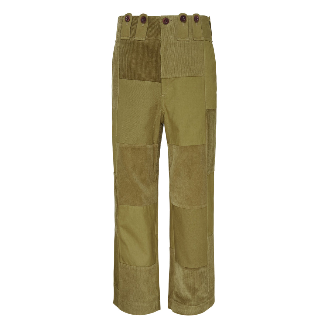 Multi Fabric Patchwork Pants