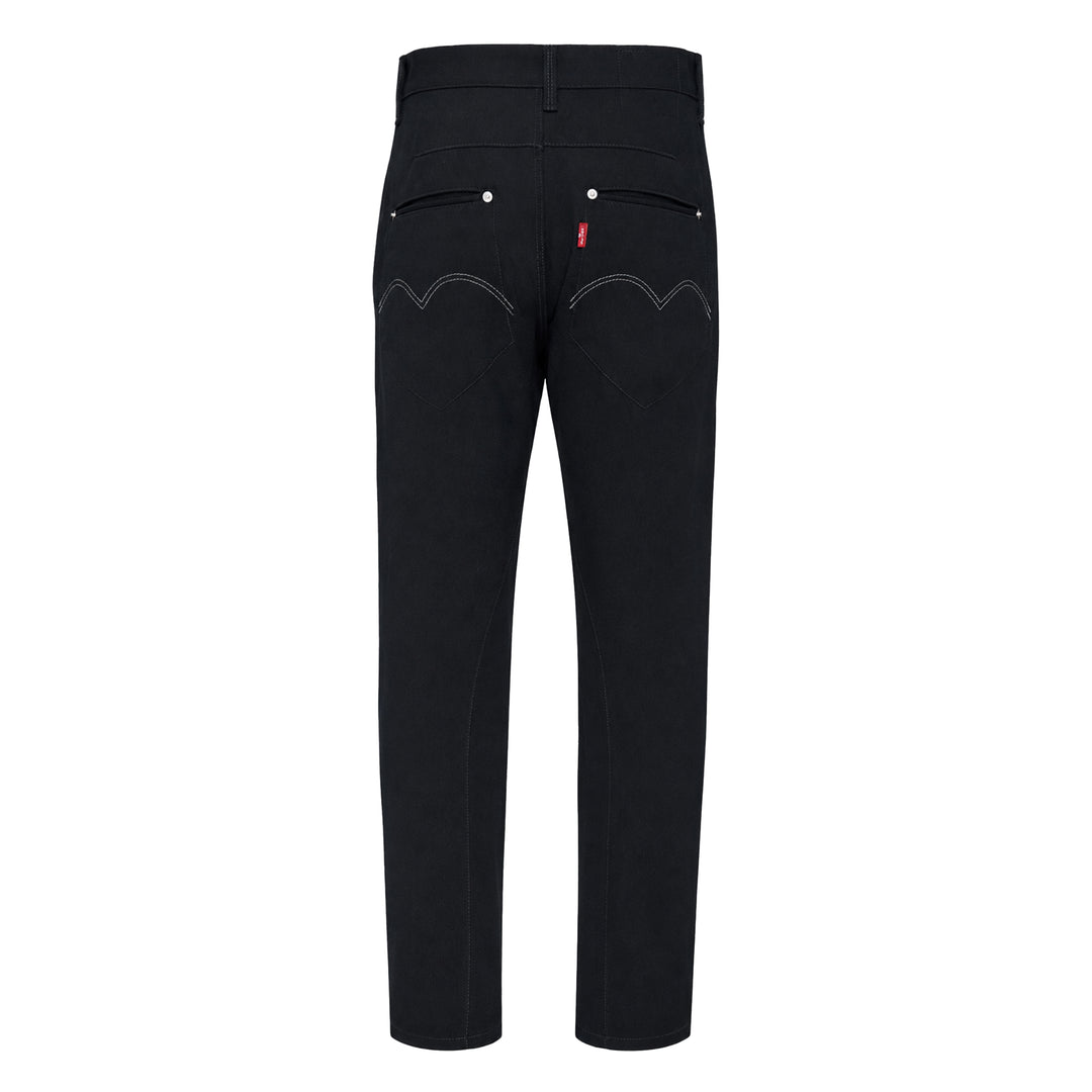 Wool Serge Tapered Pants