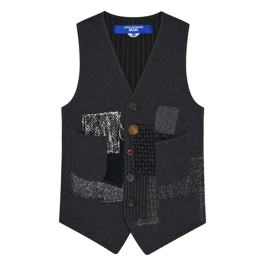 Patchwork Knit Vest