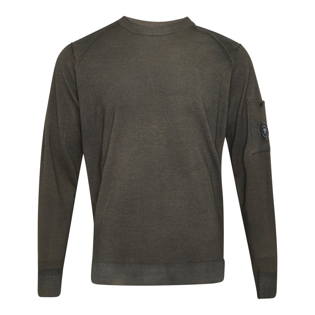 Merino Wool Re-Colour Crewneck Sweater
