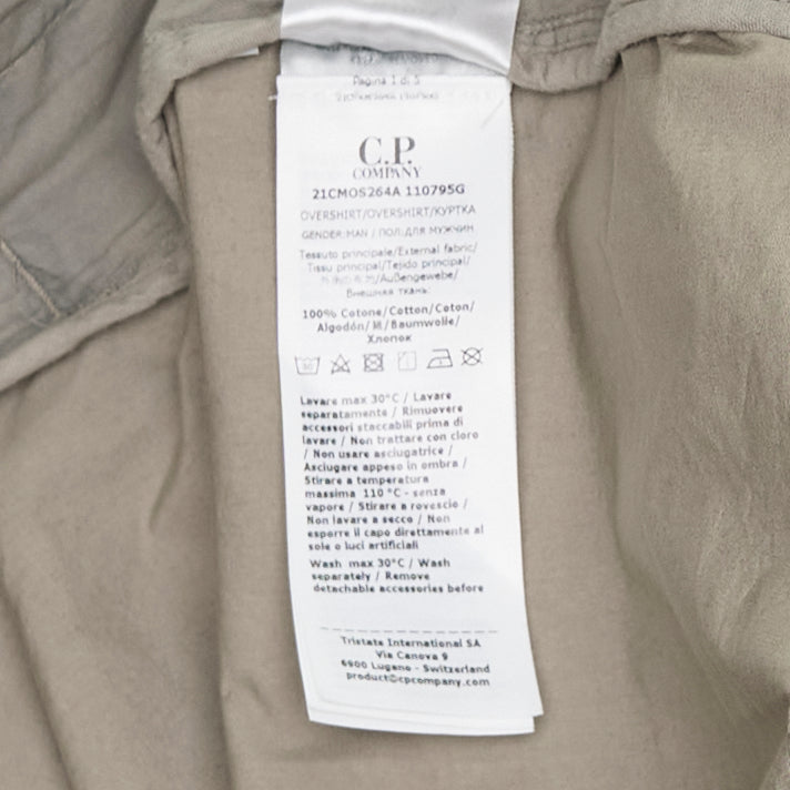 Cotton Resined Zip Overshirt