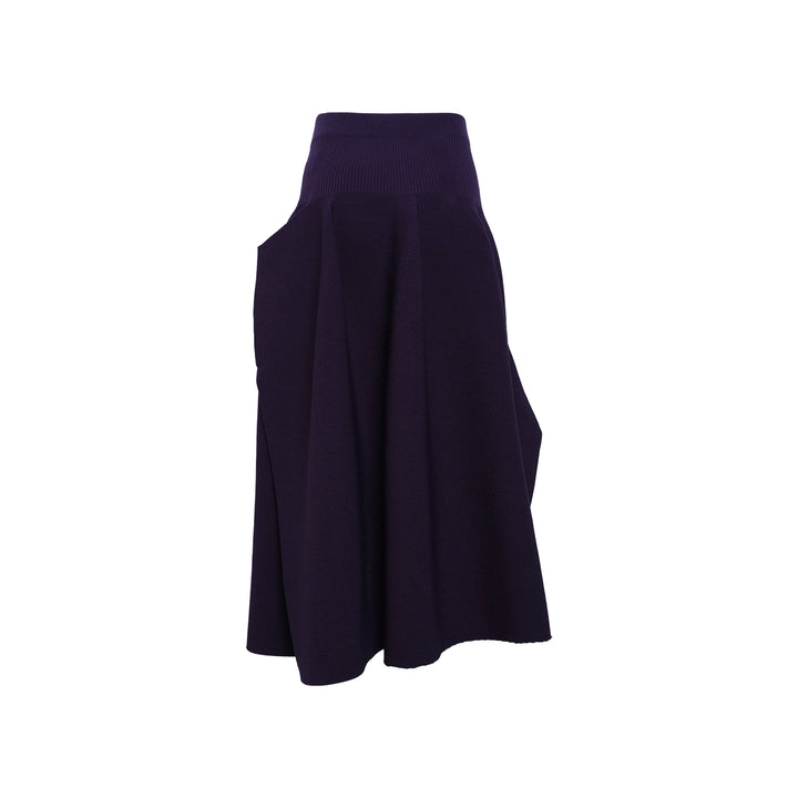 Pottery Crease Asymmetric Skirt
