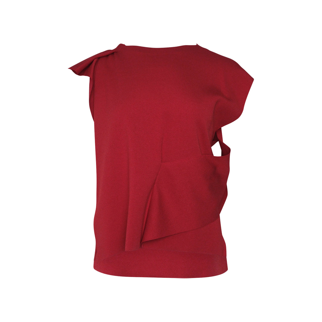 Draped Ruffle Top