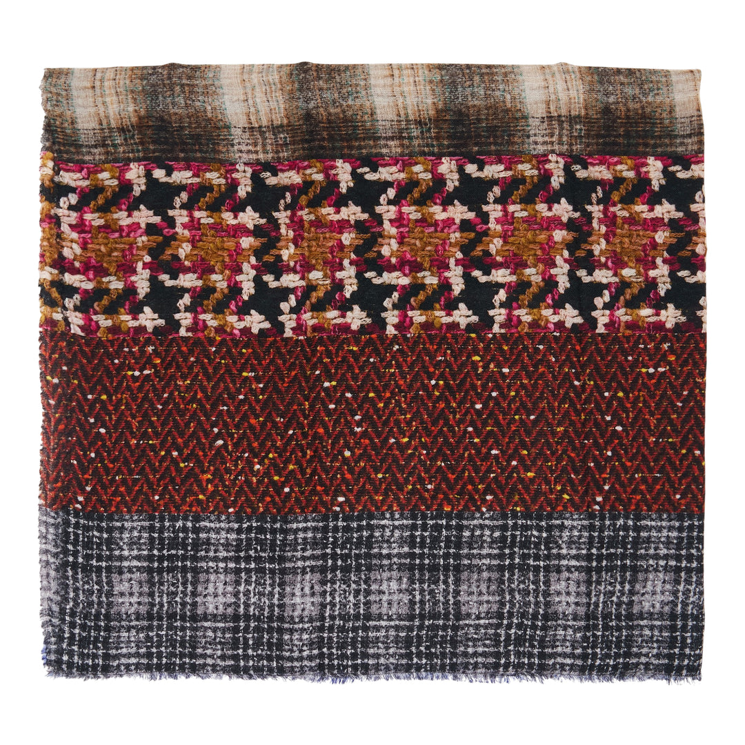 Vintage Patchwork Woven Scarf