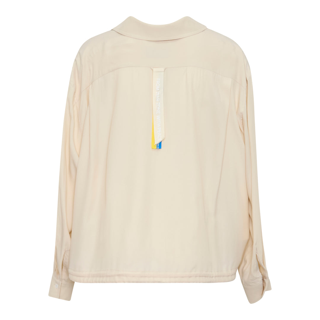 Layered Blouse with Tucked Hem