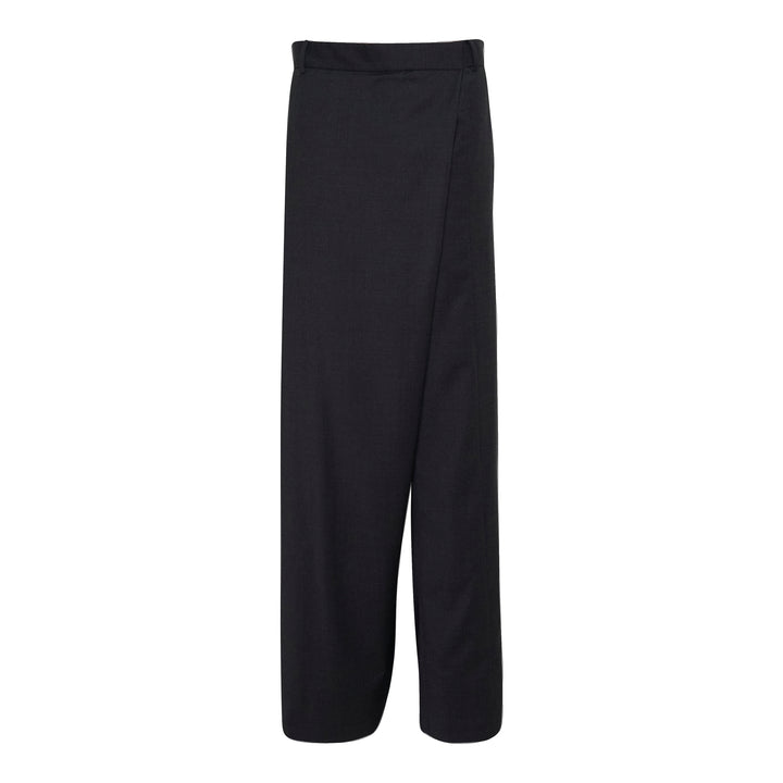 Pinstriped Deconstructed Offset Pants