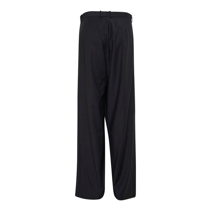 Pinstriped Deconstructed Offset Pants