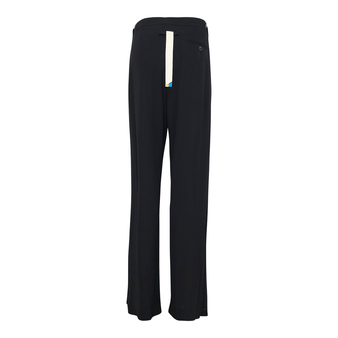 Frayed-Edge Side Stripe Pants