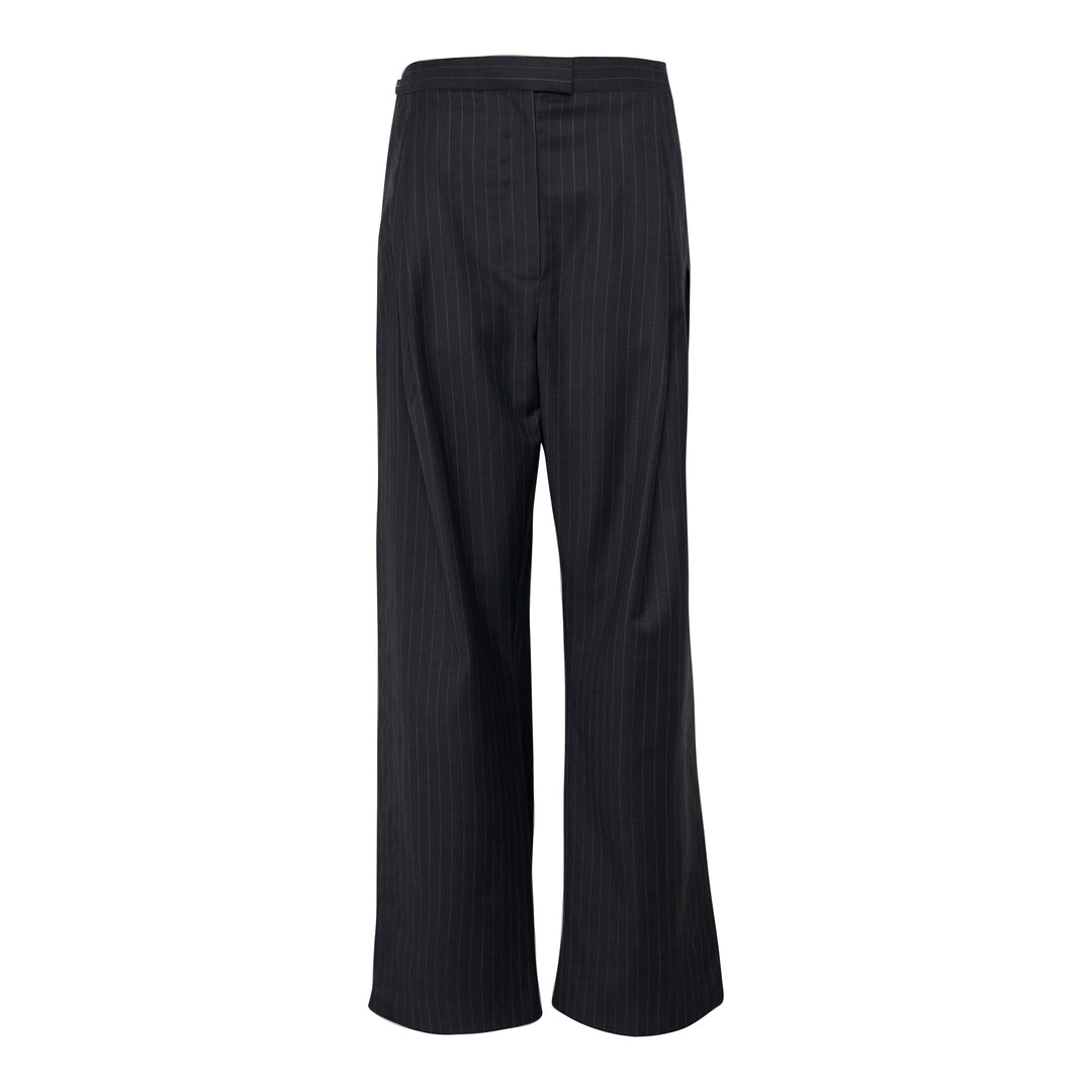 Pinstripe Frayed Edge Pants