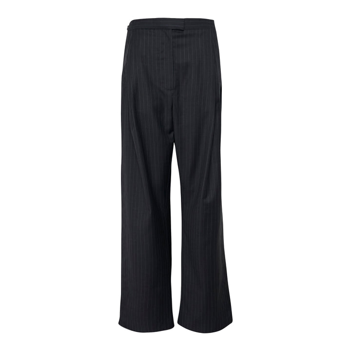 Pinstripe Frayed Edge Pants