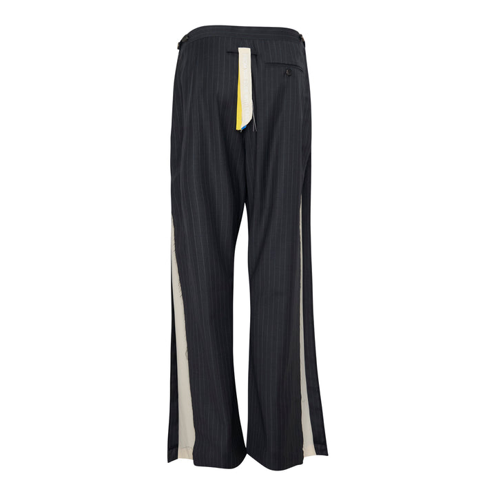 Pinstripe Frayed Edge Pants