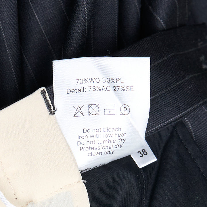 Pinstripe Frayed Edge Pants