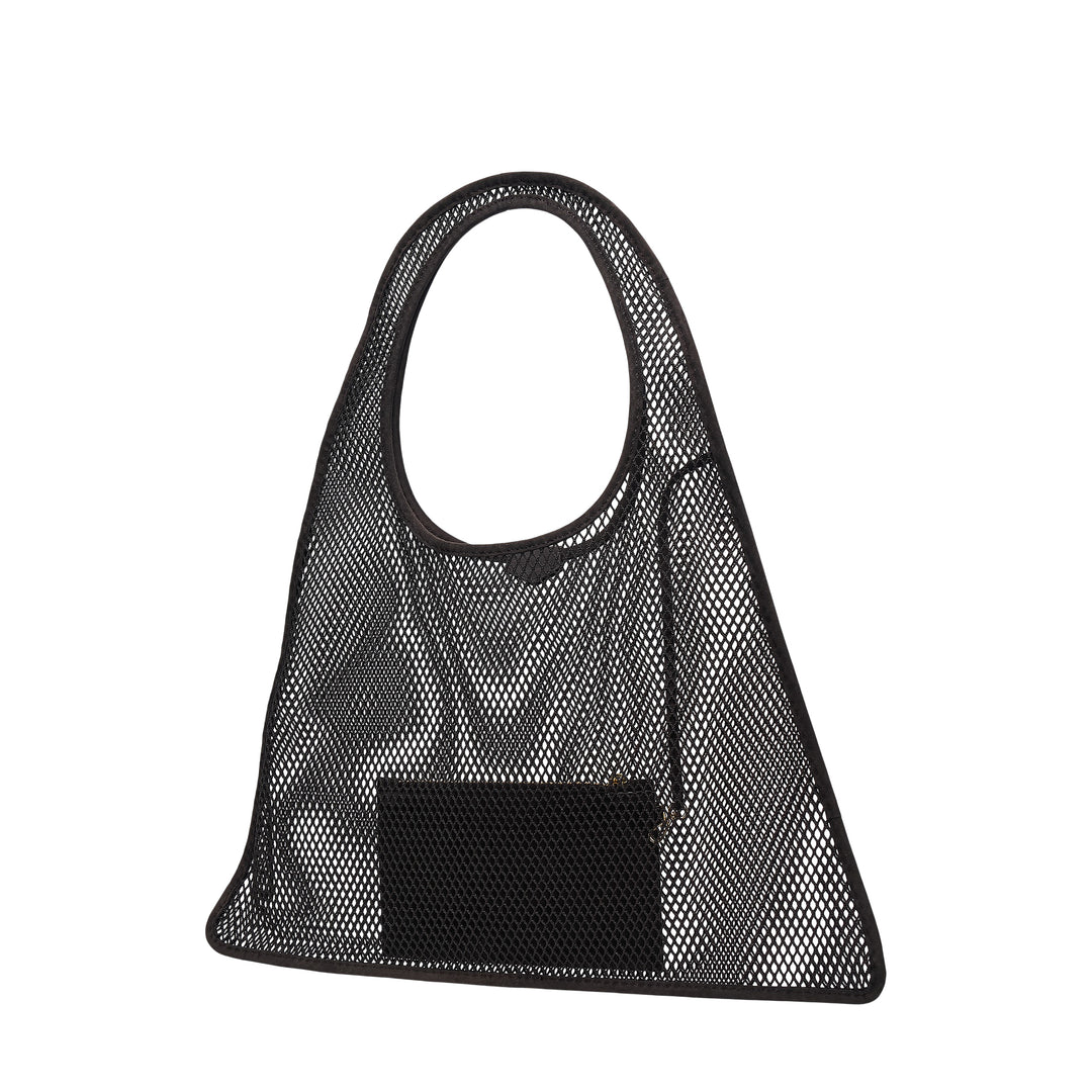 Fishnet Hobo Shoulder Bag