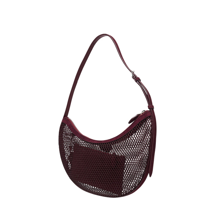 Demi Lune Fishnet Shoulder Bag