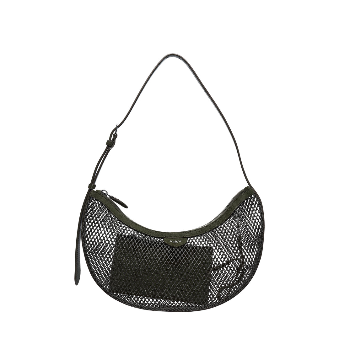 Demi Lune Fishnet Shoulder Bag