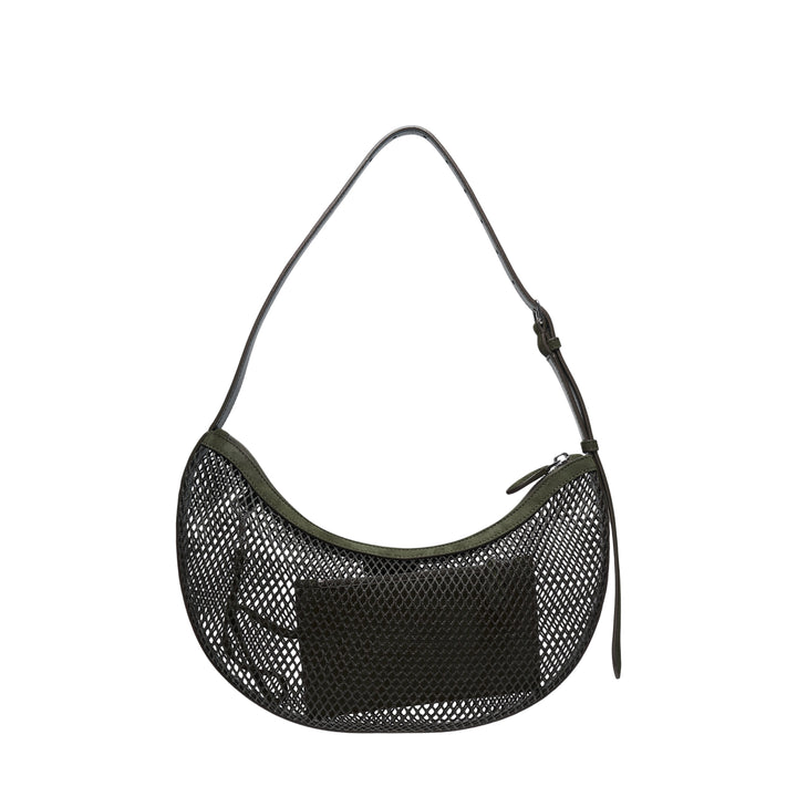 Demi Lune Fishnet Shoulder Bag