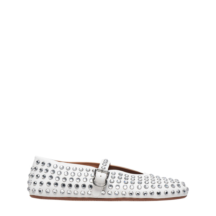 Crystal Studded Mary Jane Flats