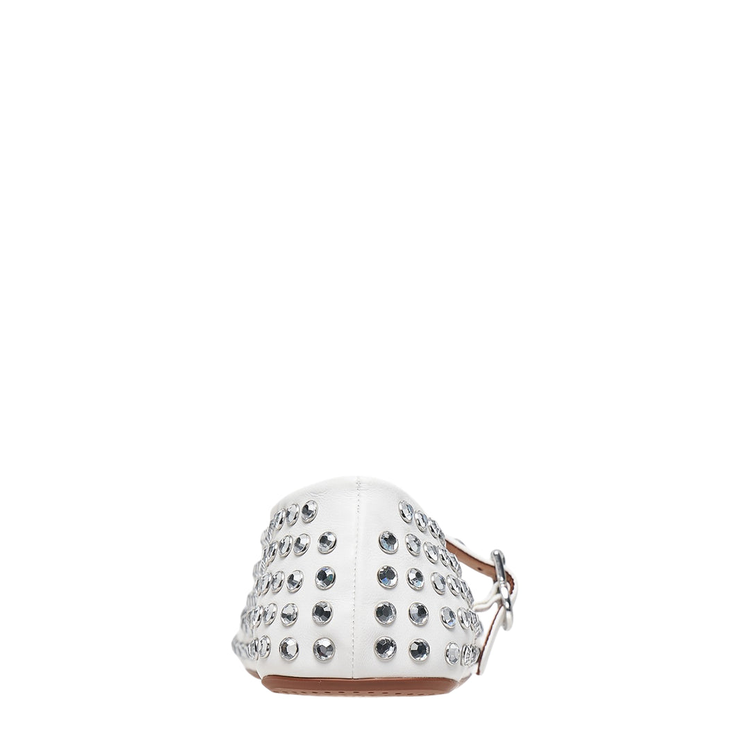 Crystal Studded Mary Jane Flats