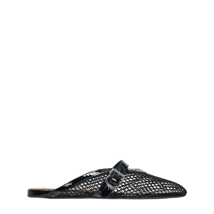 Fishnet Flat Mules