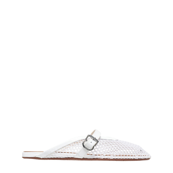 Fishnet Flat Mules