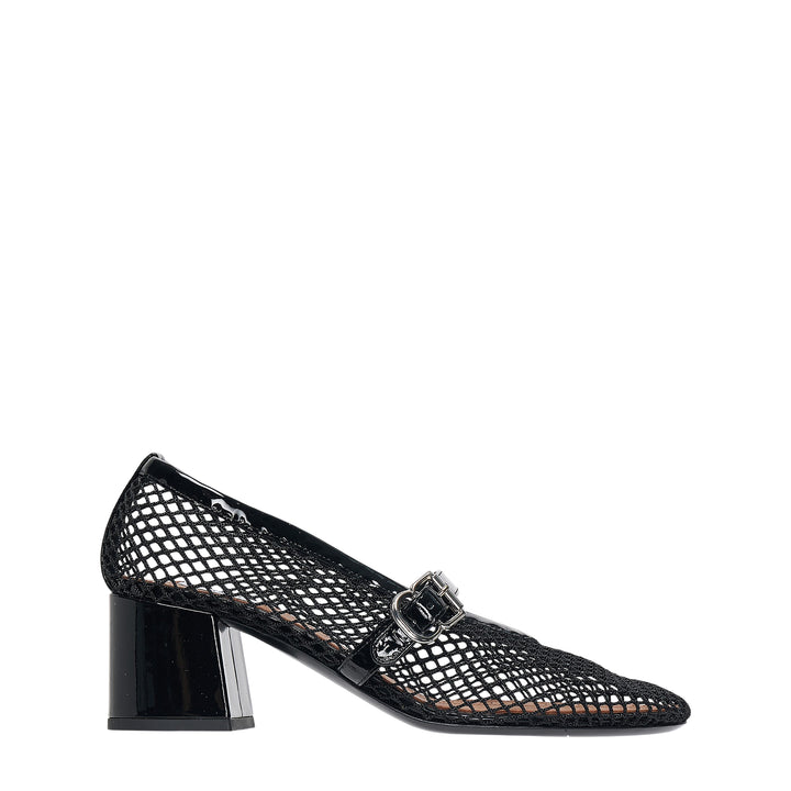 Fishnet Patent Pumps 55