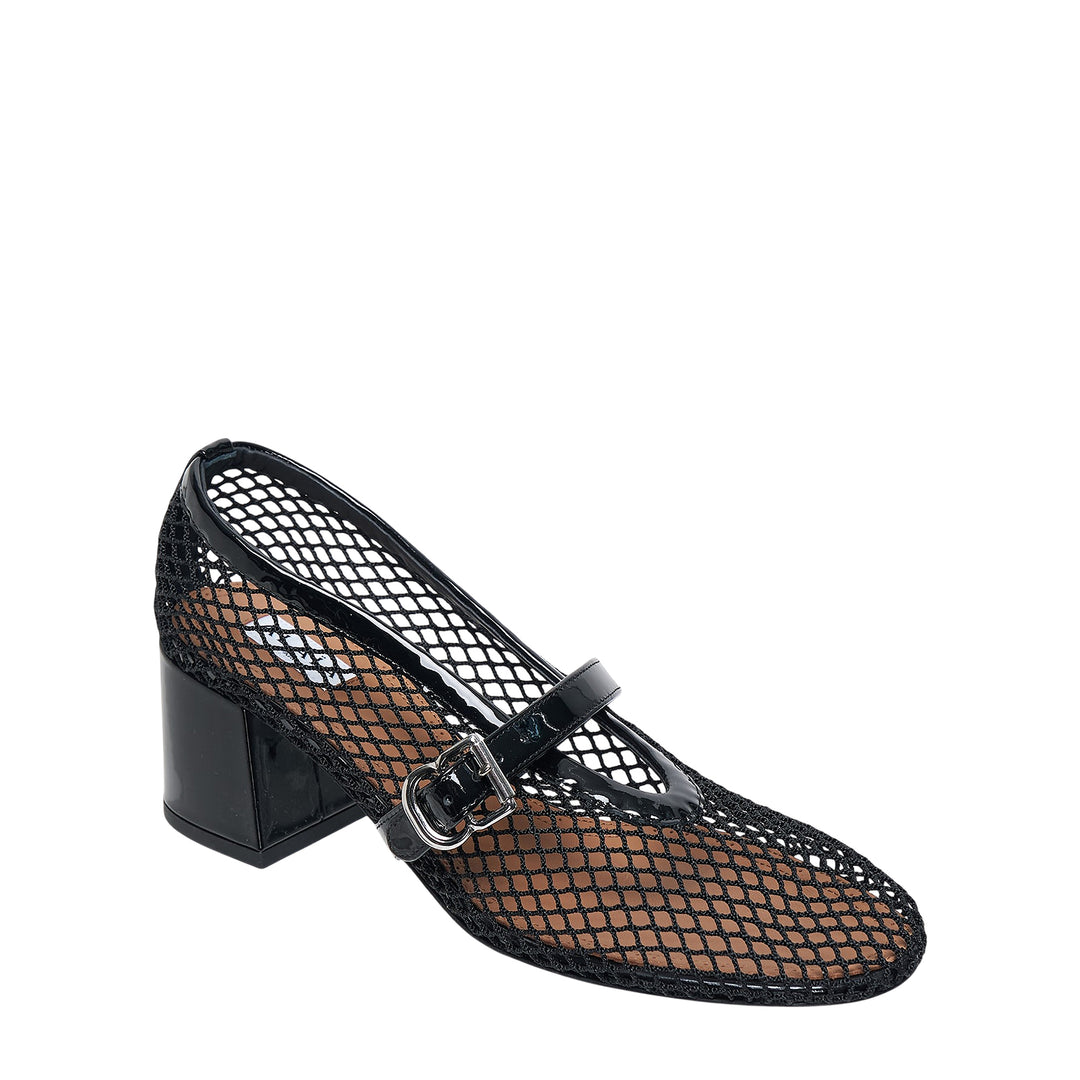 Fishnet Patent Pumps 55
