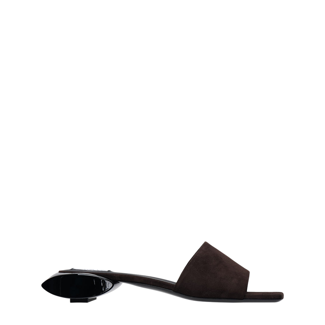 Ellipse Suede Mules