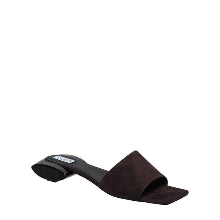 Ellipse Suede Mules