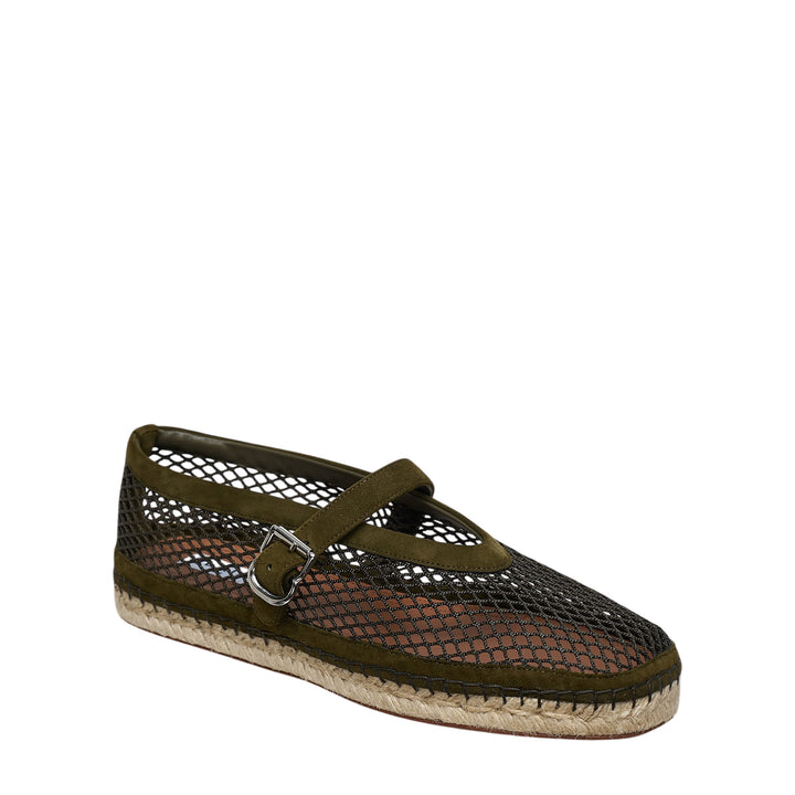 Fishnet Mary Jane Espadrilles
