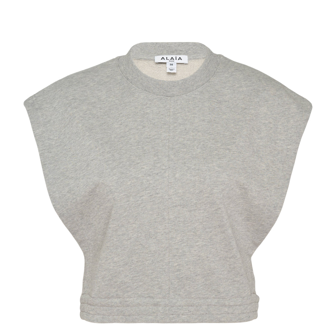 Crop Fleece Jersey Top