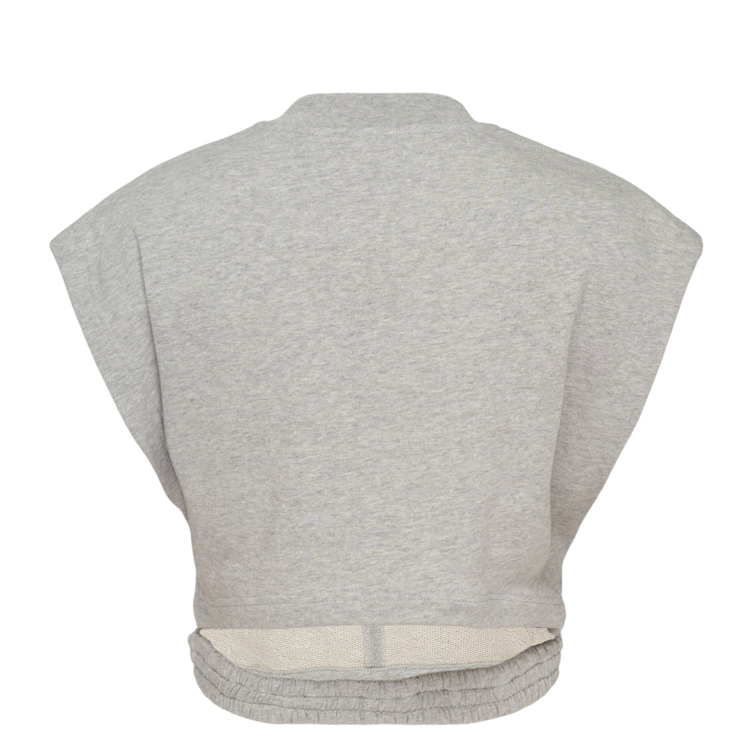 Crop Fleece Jersey Top