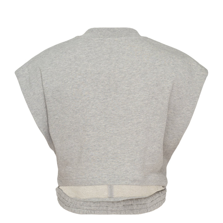 Crop Fleece Jersey Top