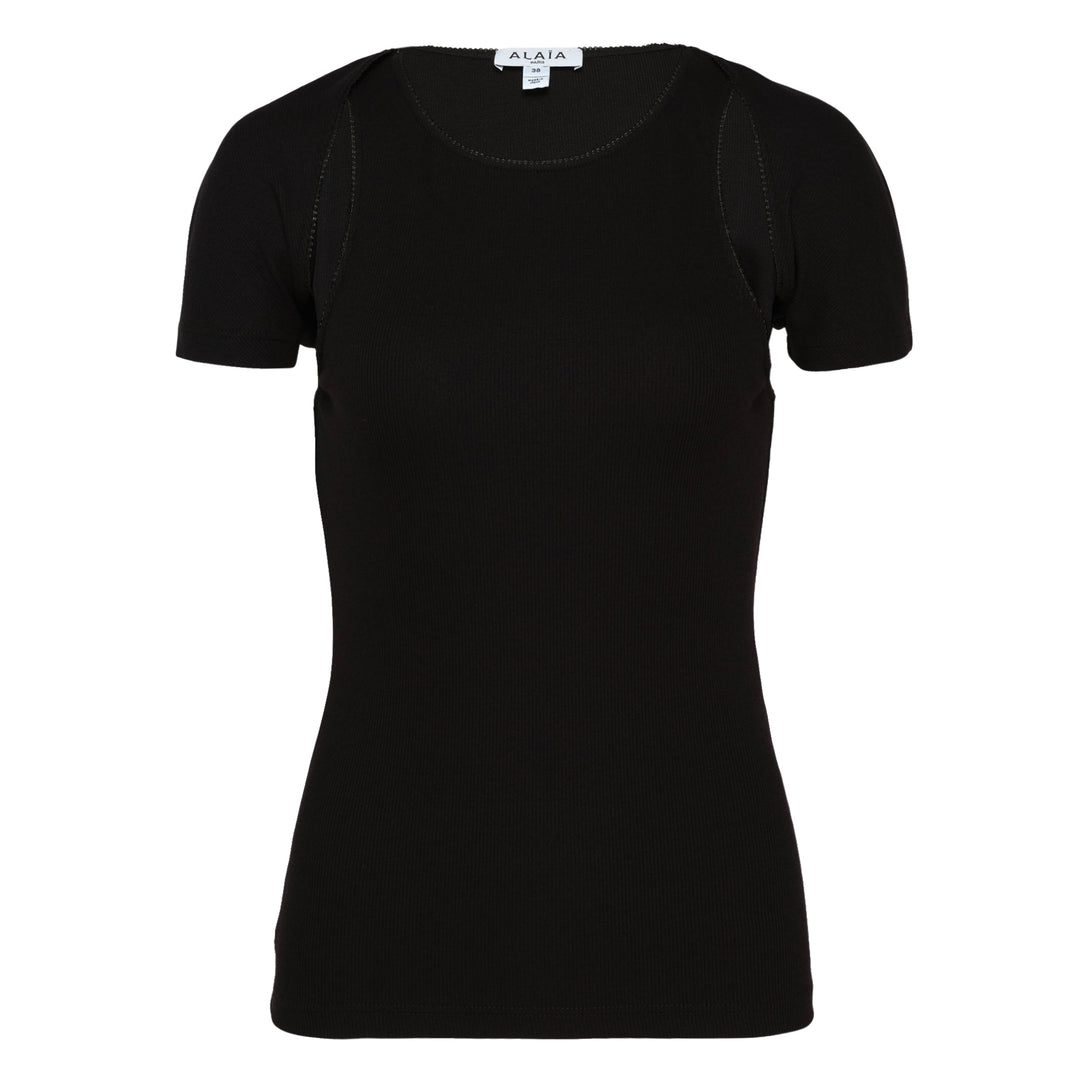 Layered Ribbed Jersey Tee