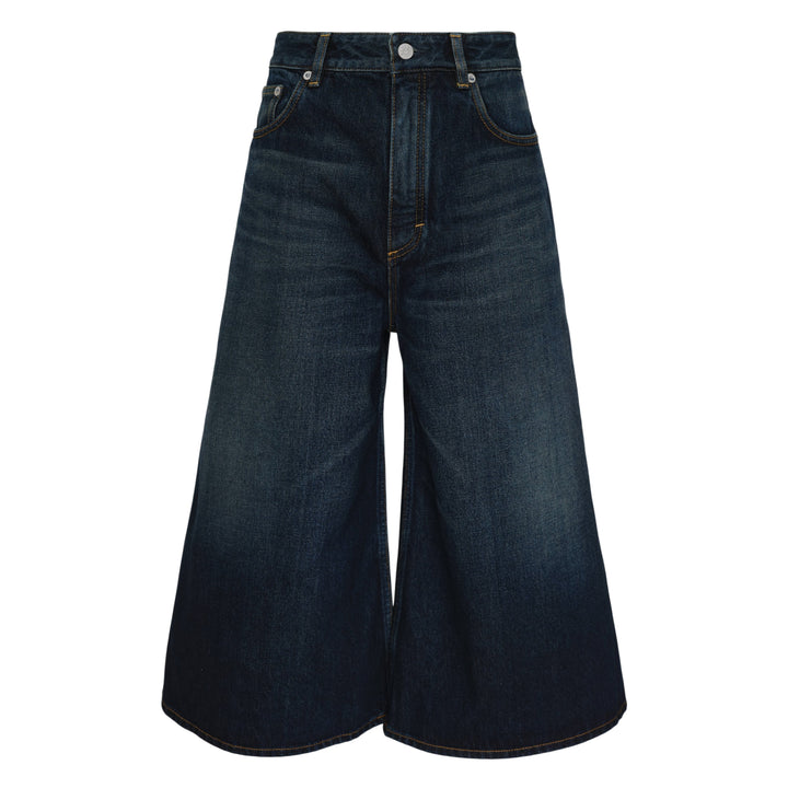 Palazzo Dock Blue Denim Shorts