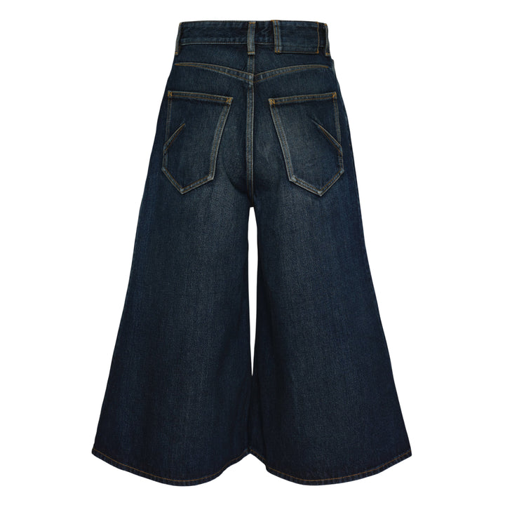 Palazzo Dock Blue Denim Shorts
