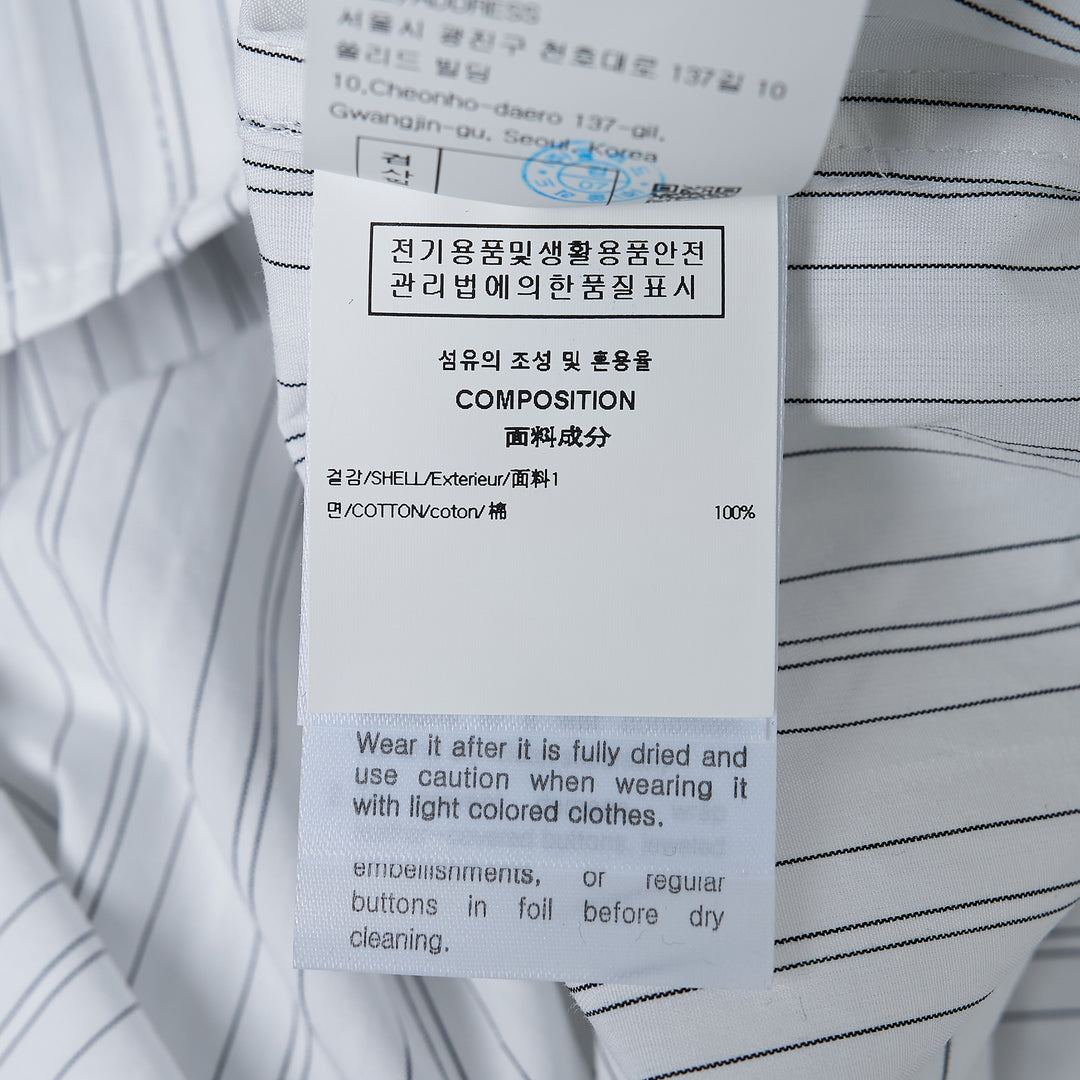 Long Sleeve Stripe Office Shirt