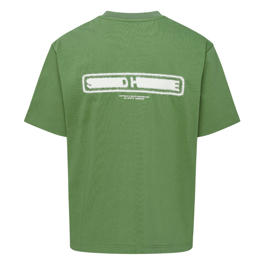 Logo Tee With Hairy Flocking