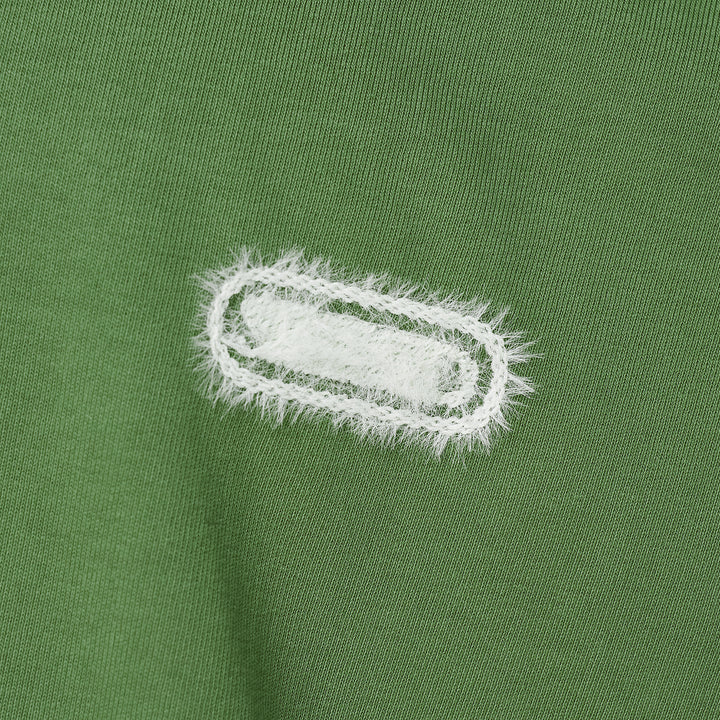 Logo Tee With Hairy Flocking
