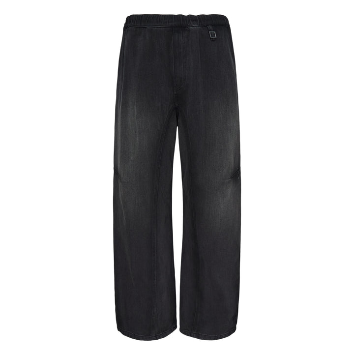 Denim Pants With Elastic Waist