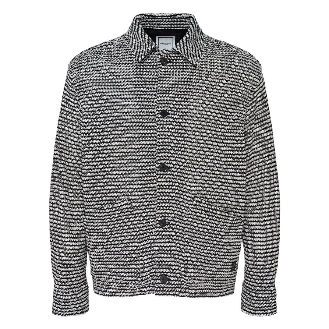 Textured Knit Shirt Jacket