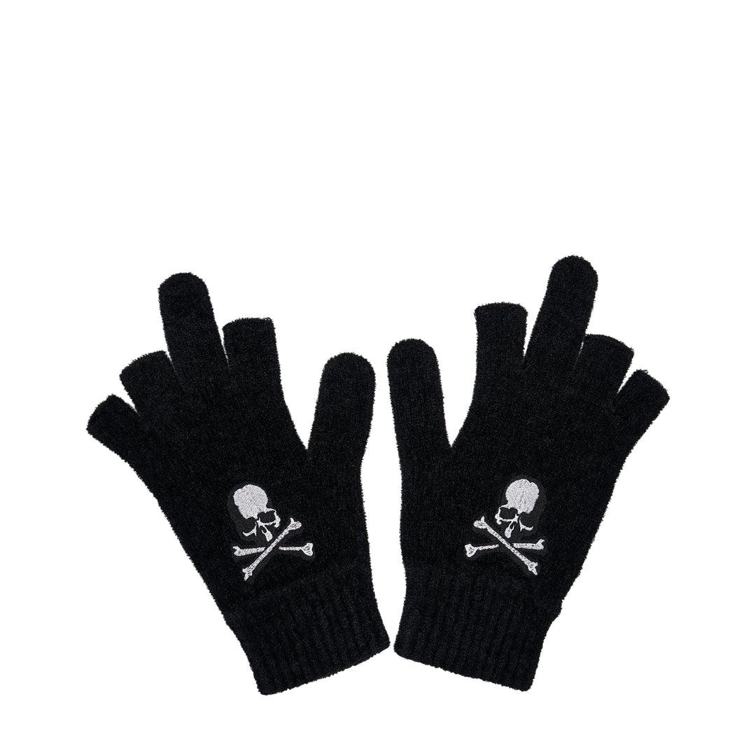 Skull Crossbones Knit Gloves