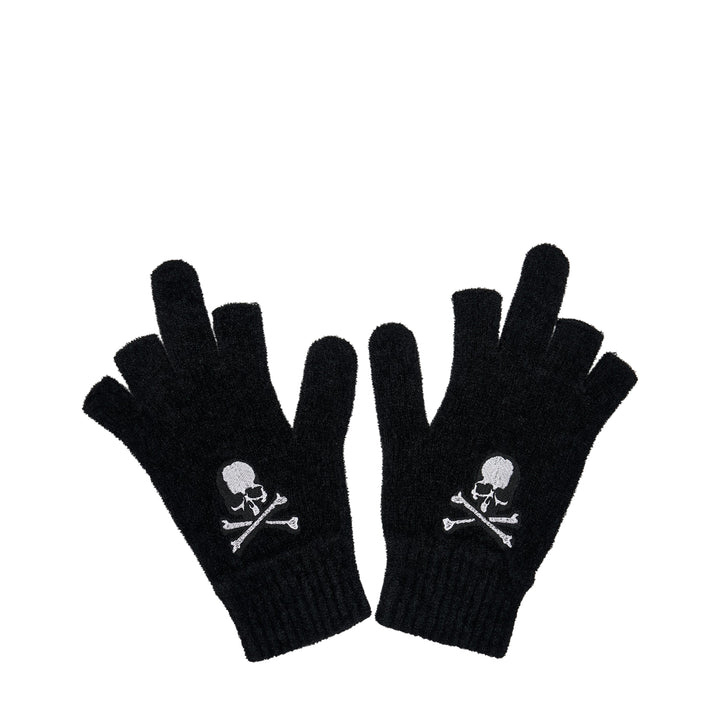 Skull Crossbones Knit Gloves